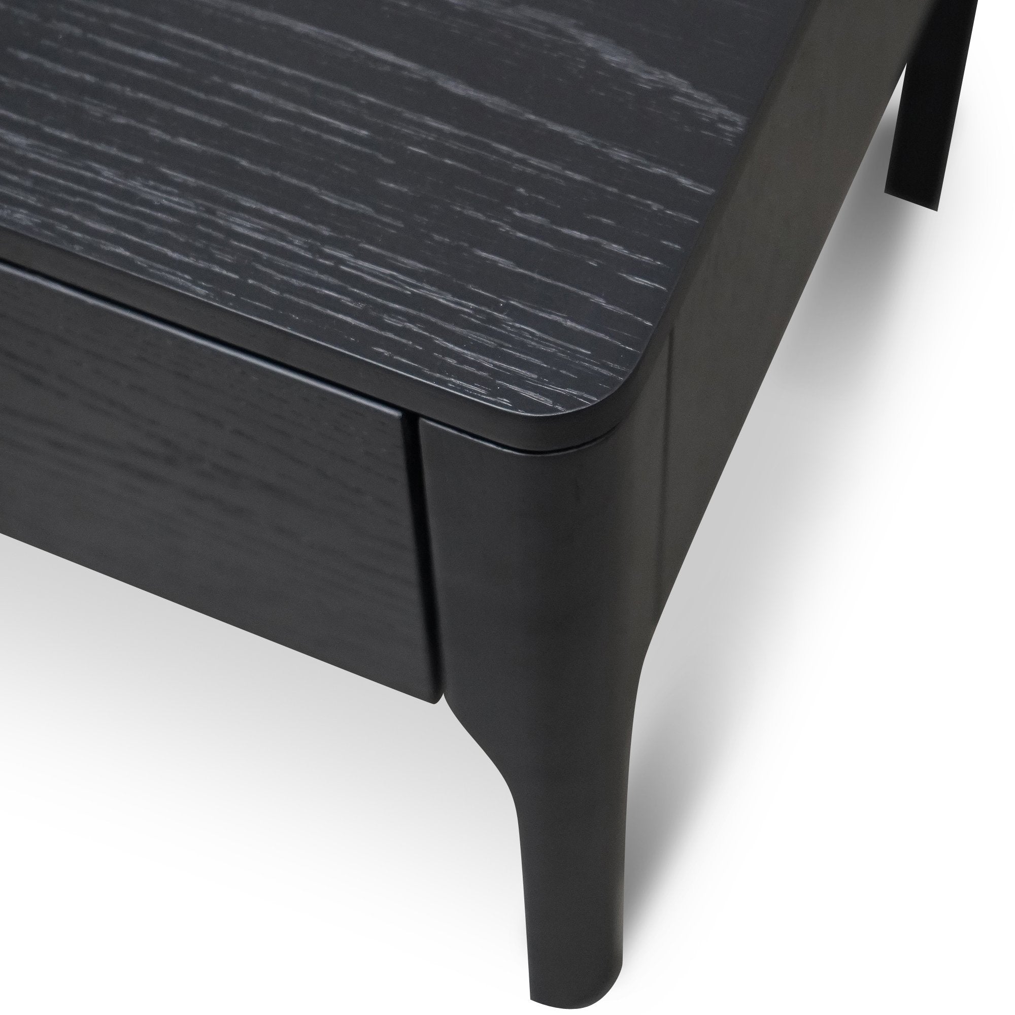 Ex Display - Allison Wooden Bedside Table - Black Bedside Table Century-Core   
