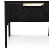 Ex Display - Allison Wooden Bedside Table - Black Bedside Table Century-Core   