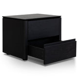 Ex Display - Norris Bedside Table - Black Oak Veneer Bedside Table Century-Core
