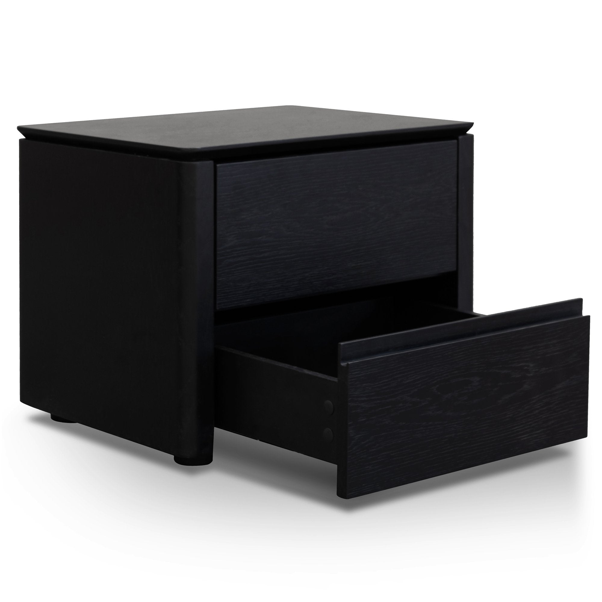 Ex Display - Norris Bedside Table - Black Oak Veneer Bedside Table Century-Core