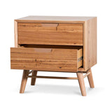 Ex Display - Hetty Bedside Table - Wormy Chestnut Bedside Table AU Wood-Core   