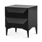 Ex Display - Wooden Side Table - Matte Black with Black Legs Bedside Table Iggy-Core