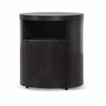 Ex Display - Honigold Round Wooden Bedside Table With Drawer - Black Mountain Bedside Table Better B-Core   