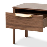 Allison Wooden Bedside Table - Walnut Bedside Table Century-Core