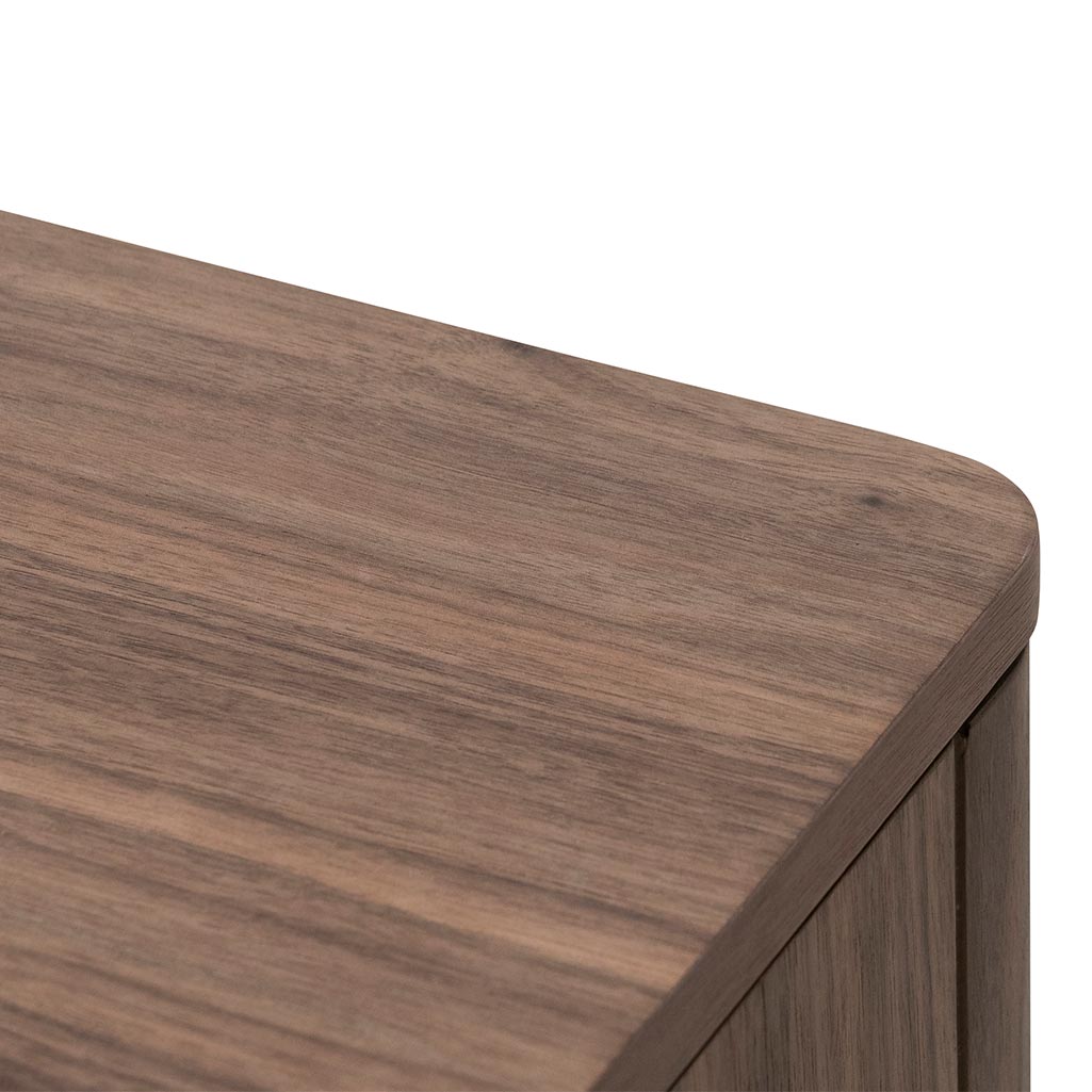 Allison Wooden Bedside Table - Walnut Bedside Table Century-Core