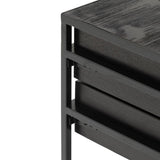 Ex Display - Solomon Side Table - Full Black Bedside Table Iggy-Core   