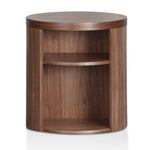 Ex Display - Honigold Round Wooden Bedside Table - Walnut Bedside Table Better B-Core