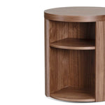 Ex Display - Honigold Round Wooden Bedside Table - Walnut Bedside Table Better B-Core