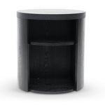 Ex Display - Honigold Round Wooden Bedside Table - Black Mountain Bedside Table Better B-Core   