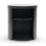 Ex Display - Honigold Round Wooden Bedside Table - Black Mountain Bedside Table Better B-Core   