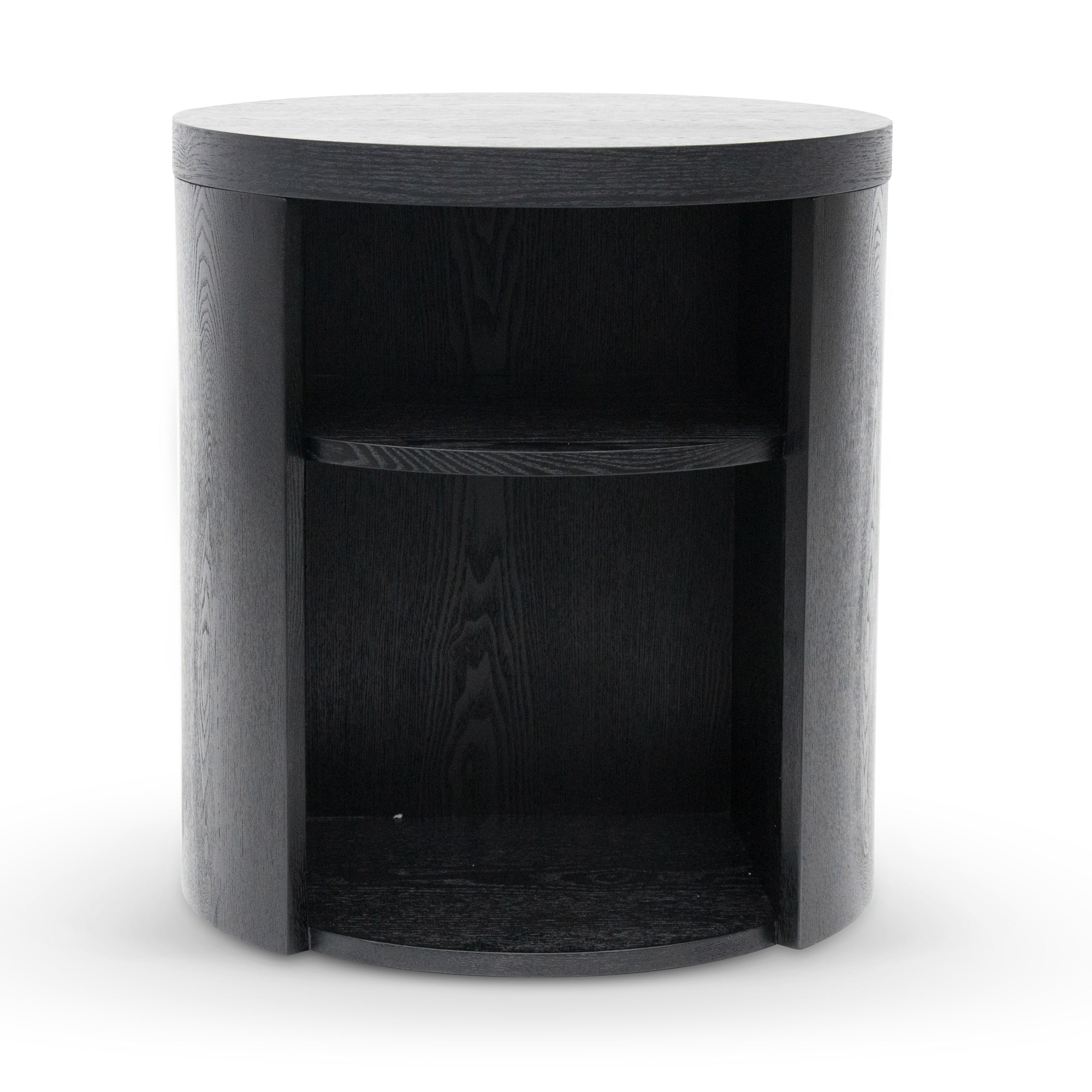 Ex Display - Honigold Round Wooden Bedside Table - Black Mountain Bedside Table Better B-Core   