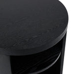 Ex Display - Honigold Round Wooden Bedside Table - Black Mountain Bedside Table Better B-Core   