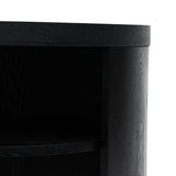 Ex Display - Honigold Round Wooden Bedside Table - Black Mountain Bedside Table Better B-Core   