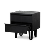 Ex Display - Evans Bedside Table - Full Black Bedside Table Drake-Core   