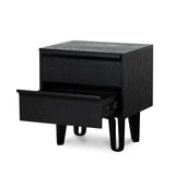 Ex Display - Evans Bedside Table - Full Black Bedside Table Drake-Core   