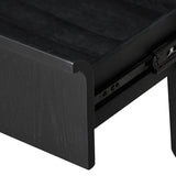Ex Display - Evans Bedside Table - Full Black Bedside Table Drake-Core   