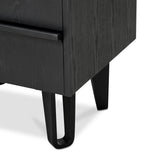 Ex Display - Evans Bedside Table - Full Black Bedside Table Drake-Core   