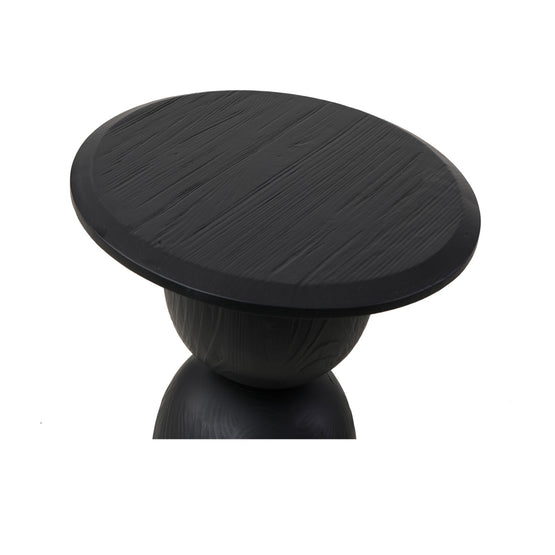 Ex Display - Gabriel Round Side Table - Full Black-V1 Side Table Nicki-Core   
