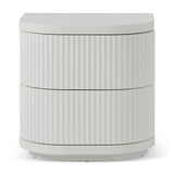 Ex Display - Elino Bedside Table - Full White Bedside Table Dwood-Core   