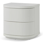 Ex Display - Elino Bedside Table - Full White Bedside Table Dwood-Core   