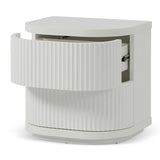 Elino Bedside Table - Full White Bedside Table Dwood-Core   