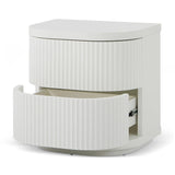 Elino Bedside Table - Full White Bedside Table Dwood-Core   