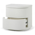 Ex Display - Elino Bedside Table - Full White Bedside Table Dwood-Core   