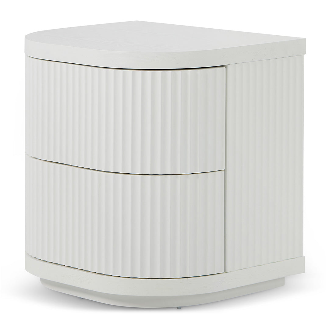 Elino Bedside Table - Full White Bedside Table Dwood-Core   