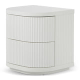 Ex Display - Elino Bedside Table - Full White Bedside Table Dwood-Core   
