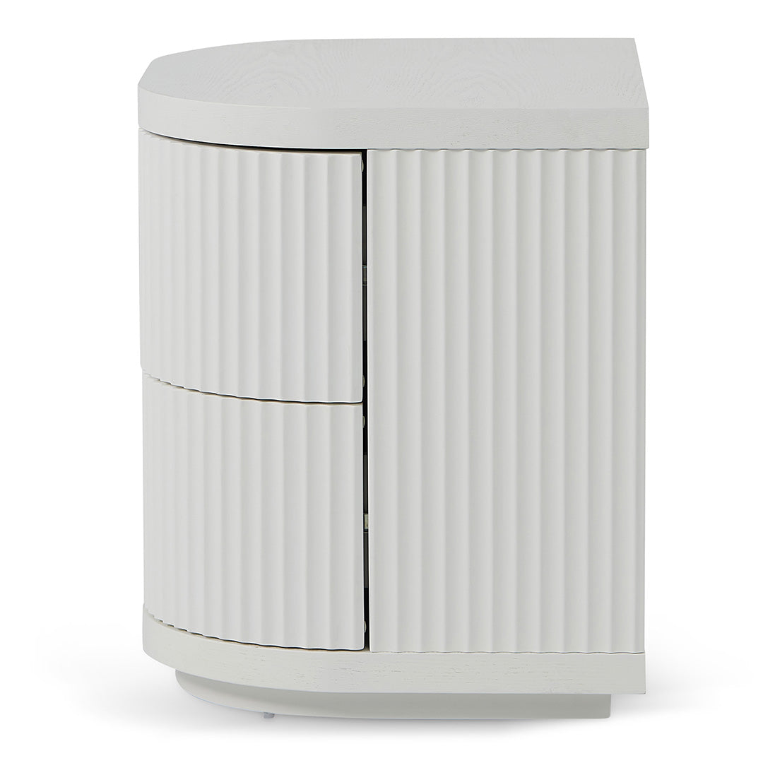 Elino Bedside Table - Full White Bedside Table Dwood-Core   