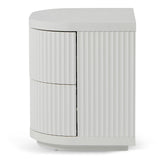 Elino Bedside Table - Full White Bedside Table Dwood-Core   