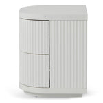 Ex Display - Elino Bedside Table - Full White Bedside Table Dwood-Core   