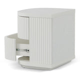 Ex Display - Elino Bedside Table - Full White Bedside Table Dwood-Core   