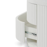 Elino Bedside Table - Full White Bedside Table Dwood-Core   