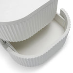 Elino Bedside Table - Full White Bedside Table Dwood-Core   