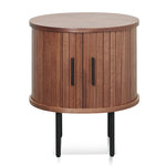 Dania Round Side Table - Walnut Side Table KD-Core   