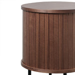 Dania Round Side Table - Walnut Side Table KD-Core   