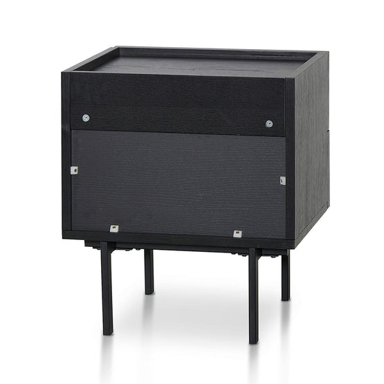 Ex Display - Aniya Bedside Table - Full Black Bedside Table KD-Core   