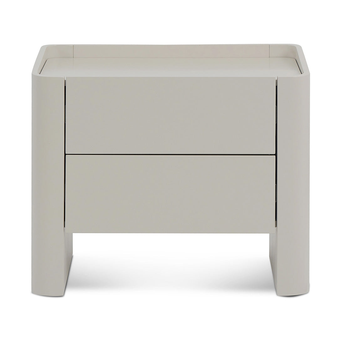 Ex Display - Latonya Bedside Table - Light Grey Bedside Table Iggy-Core