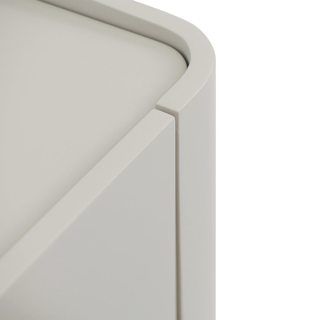 Ex Display - Latonya Bedside Table - Light Grey Bedside Table Iggy-Core