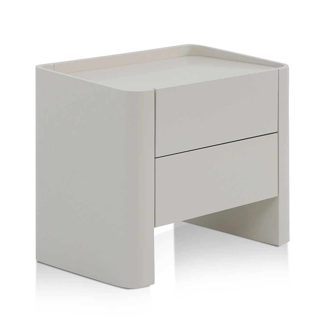 Latonya Bedside Table - Warm Grey Bedside Table Iggy-Core