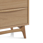 Brendon 2 Drawer Bedside Table - Natural Oak Bedside Table VN-Core   