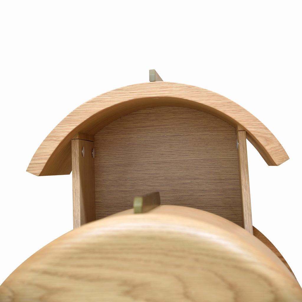 Ex Display - Leonard 46cm Round Bedside Table - Natural Bedside Table Century-Core