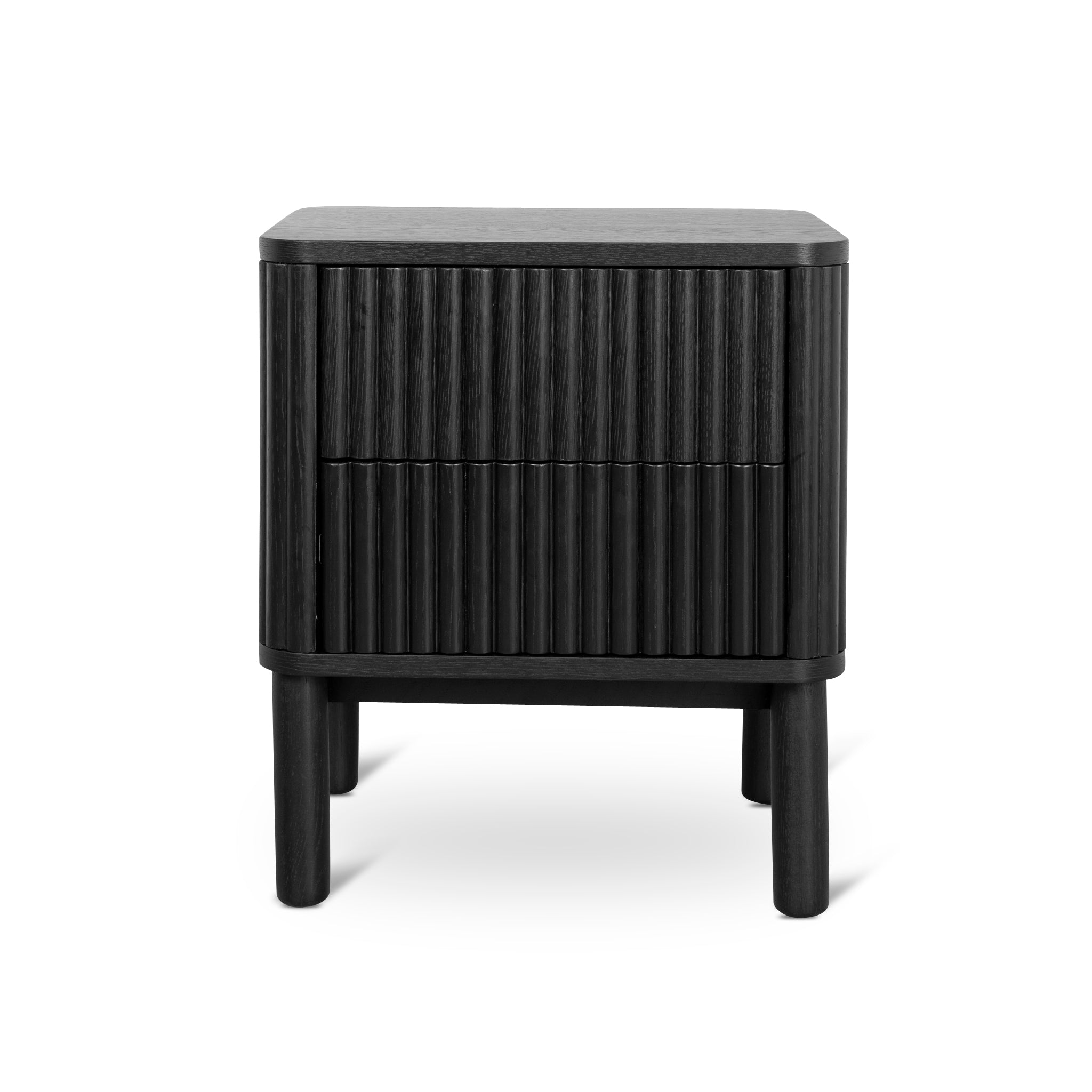 Ex Display - Melita Bedside Table - Full Black Bedside Table KD-Core