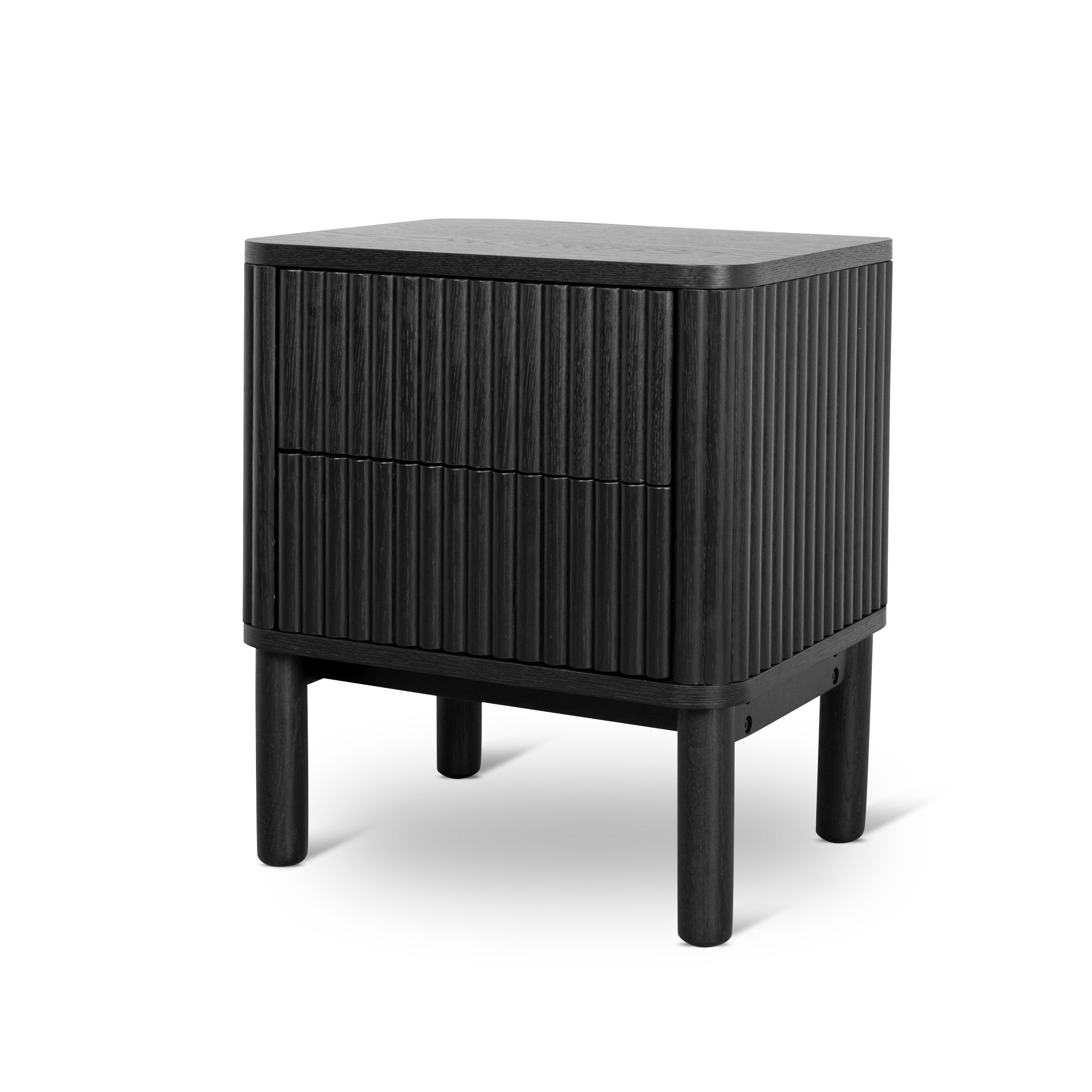 Ex Display - Melita Bedside Table - Full Black Bedside Table KD-Core