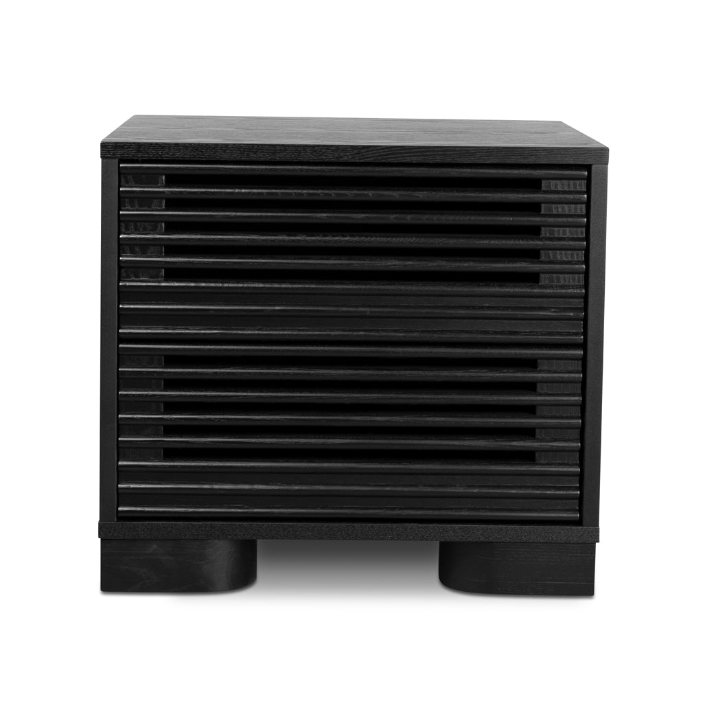 Riley Bedside Table - Full Black Bedside Table Dwood-Core