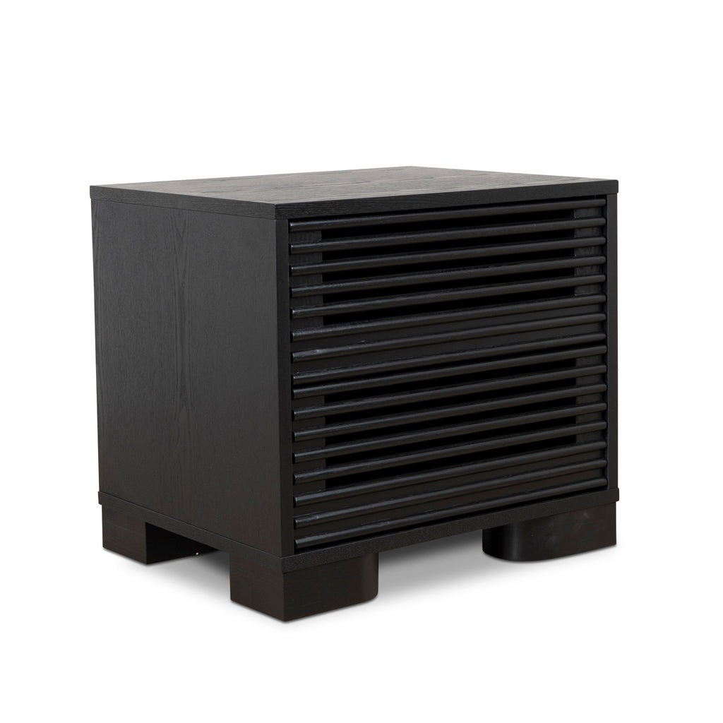 Riley Bedside Table - Full Black Bedside Table Dwood-Core