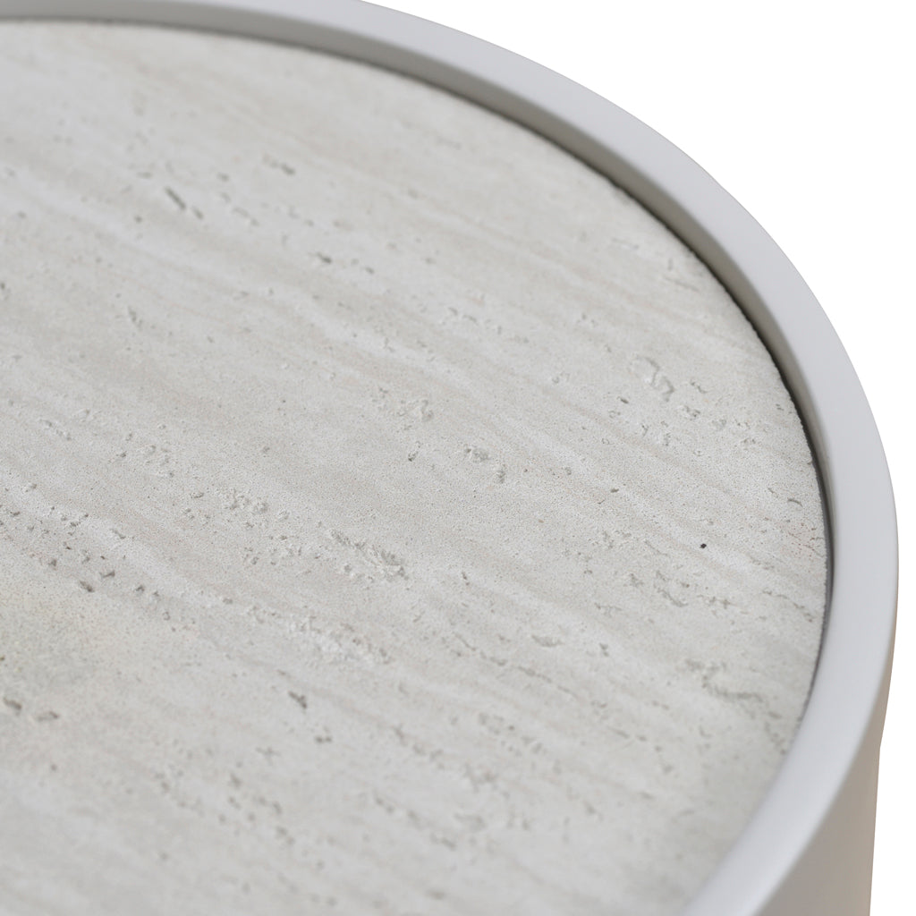 Ex Display - Nithya Bedside Table - Light Grey Bedside Table Iggy-Core   