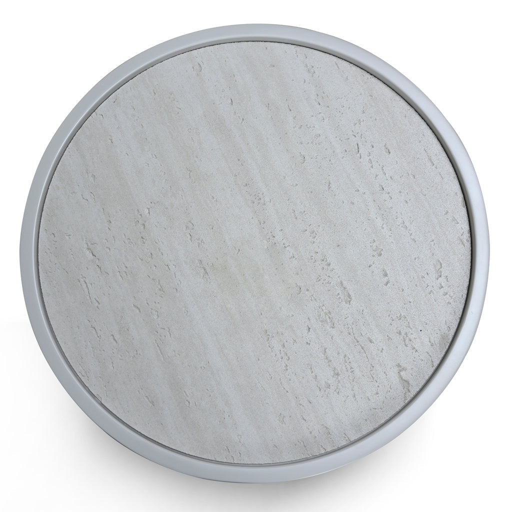 Ex Display - Nithya Bedside Table - Light Grey Bedside Table Iggy-Core   