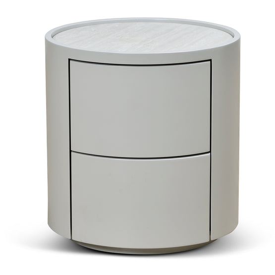 Nithya Bedside Table Light Grey Interior Secrets
